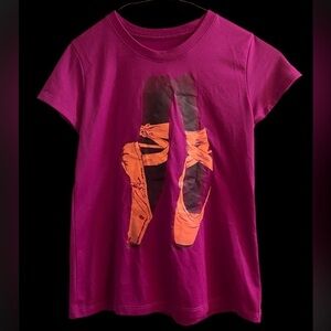 Ballerina Reebok Girls Size Large 12/14 Purple Shirt